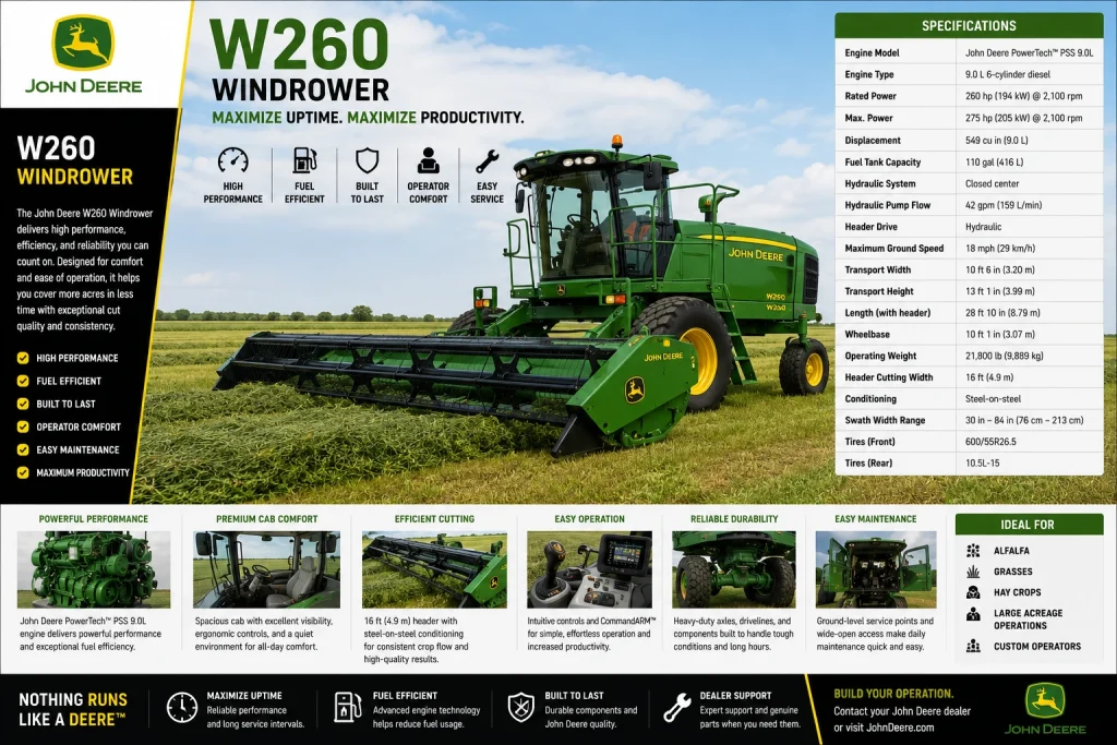 W260 Windrower