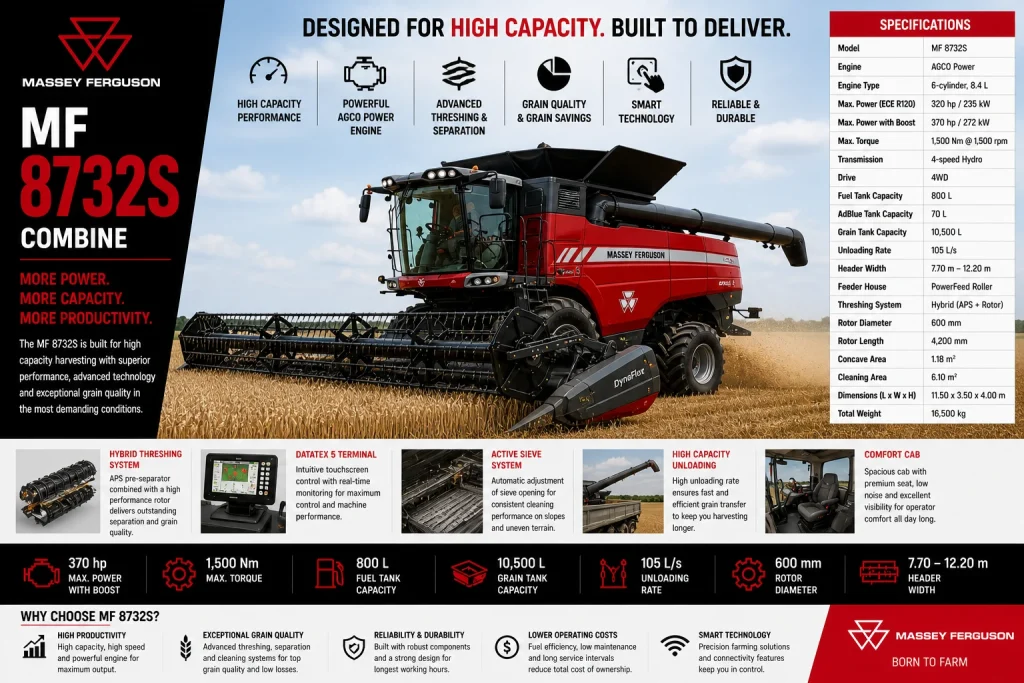 MF 8732S Combine