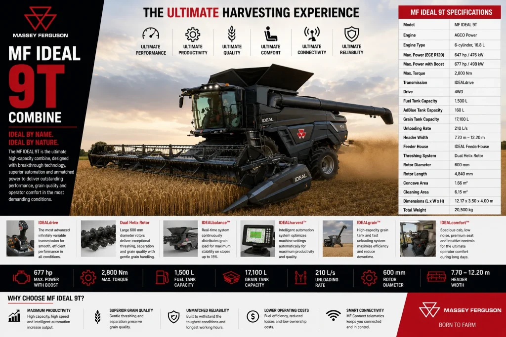 MF IDEAL 9T Combine
