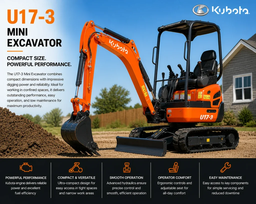 U17-3 Mini Excavator