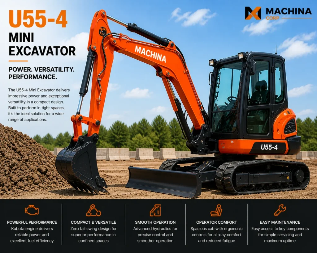 U55-4 Mini Excavator