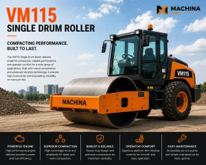 VM115 Single Drum Roller